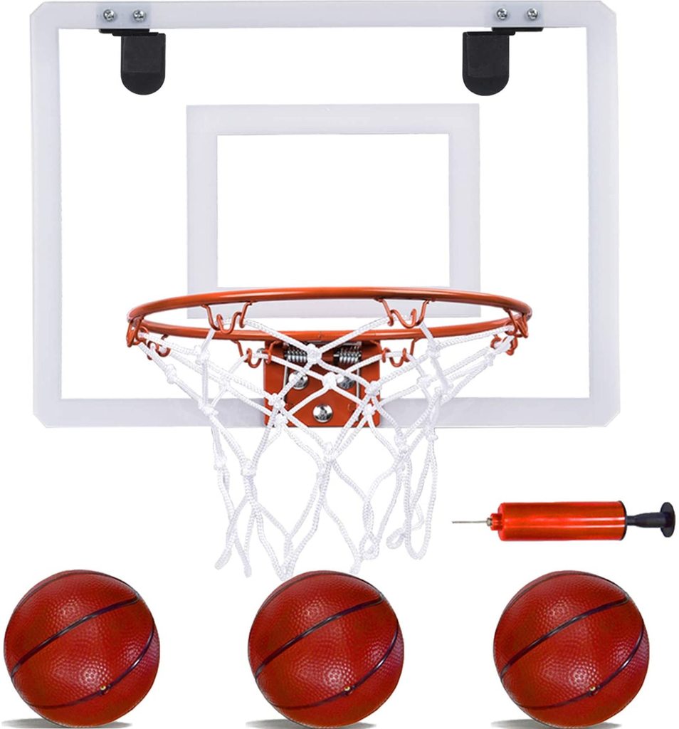 JAPER BEES Indoor Mini Basketball Hoop Over The Door & Wall Mount